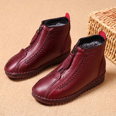 【35-42】🔥Женски зимски чизми со меки ѓонови и патент, стилски и удобни.