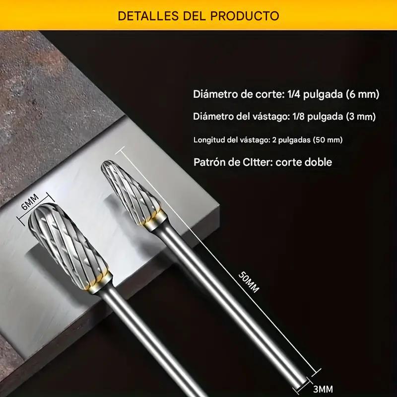 🔩【Пакување од 10】Премиум сет ротирачки сечила од карбид со волфрам