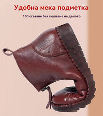 【35-42】🔥Женски зимски чизми со меки ѓонови и патент, стилски и удобни.