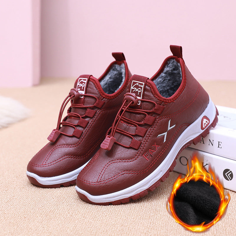 🔥💖【35-42】Рачно изработени женски зимски чизми од вистинска кожа - кадифеен стил, нелизгав ѓон, максимална топлина