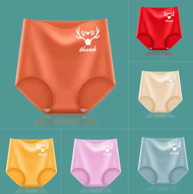 💖Последен ден за 50% попуст - 【пакување од 6】Панталони со висок струк за подигнување на задникот, премиум памучна ткаенина✨️ (45-95 кг)