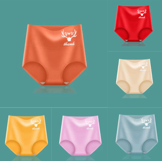 💖Последен ден за 50% попуст - 【пакување од 6】Панталони со висок струк за подигнување на задникот, премиум памучна ткаенина✨️ (45-95 кг)