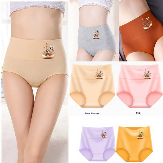 💖Последен ден за 50% попуст - 【пакување од 6】Панталони со висок струк за подигнување на задникот, премиум памучна ткаенина✨️ (40-100 кг)