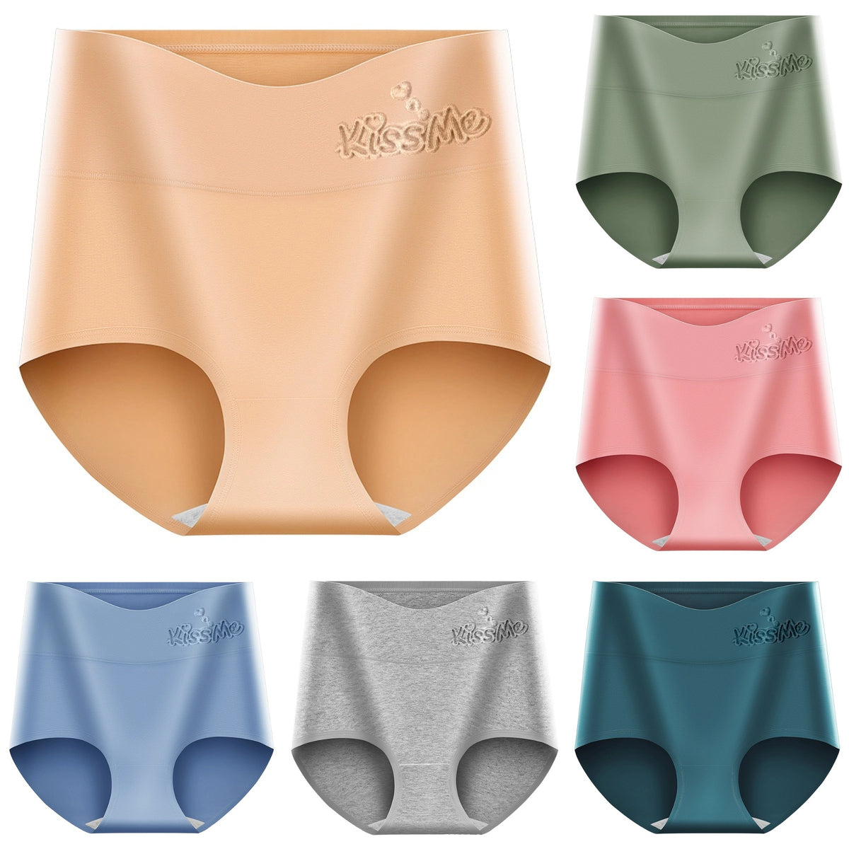 💖Последен ден со 50% попуст - 🔥【Комплет од 6 парчиња】1690 МКД за еден комплет, што е во просек 281 МКД по парче,Потпирач за задница со висок струк, изработен од висококвалитетен памук✨️ (45-105 кг)