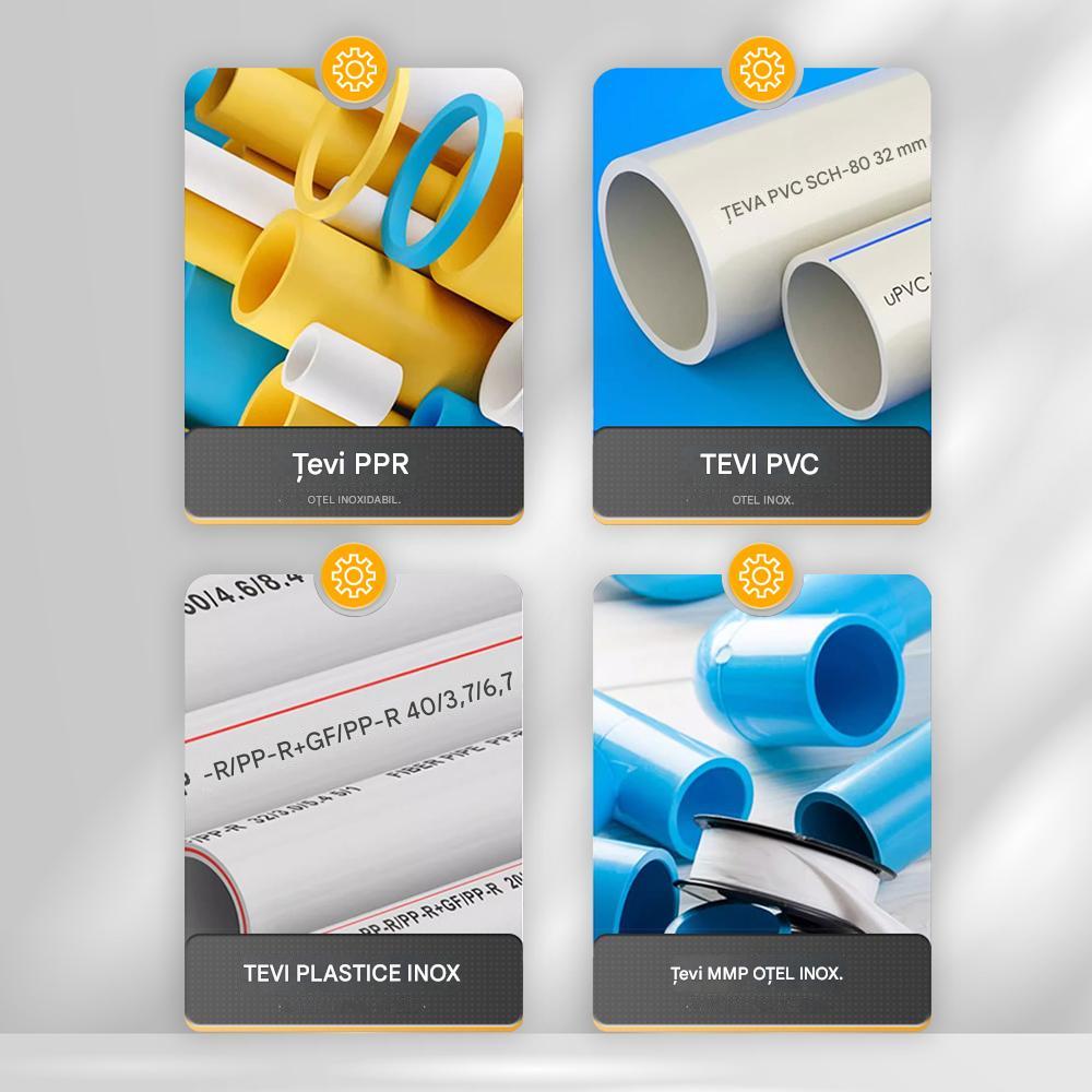 🛠️【Комплет алатки за отворање на внатрешни и надворешни навои】Се користи за 4- и 6-слојни пластични PPR PVC цевки за вода